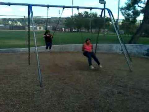 karina finally learned to swing!