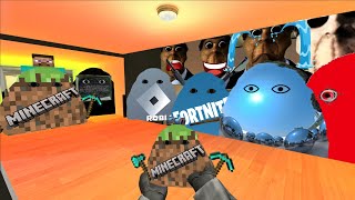 Saving Baby Minecraft From Angry Munci Family And Obunga Family Nextbot Gmod