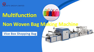 Multifunction Non Woven Bag Making Machine for Vice Box Shopping Bag