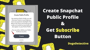 How to create Snapchat public profile (Android / ios) Get Subscribe button