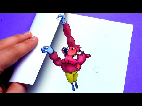 cool-3d-drawing-illusion-to-test-your-brain-|-create-your-fnaf-animatronics