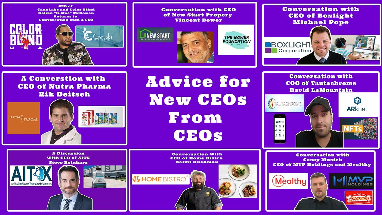 Conversation with a CEO: Advice and Motivation for New CEOs