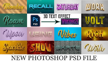 30+ Best Free Text Effects PSD of 2023 3D TEXT EFFECT PHOTOSHOP FREE DOWNLOAD VOL.59 AZHAR DESIGNER