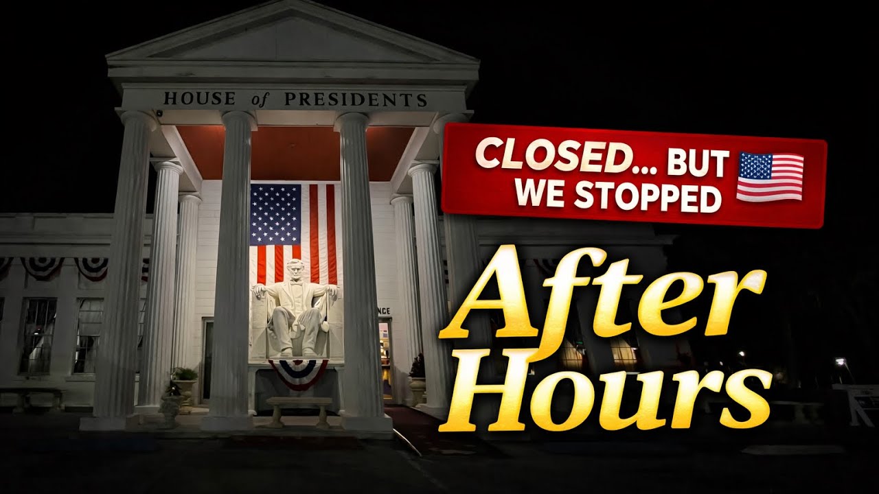 Мы заехали в Зал президентов Флориды… уже после его закрытия 😆