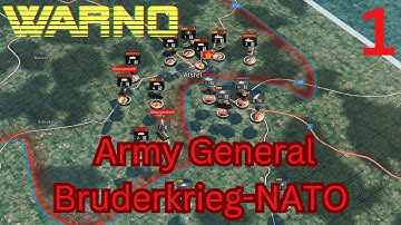 Warno Army General Bruderkrieg Hard Nato Part 1 | We got attacked at Bad Hersfeld