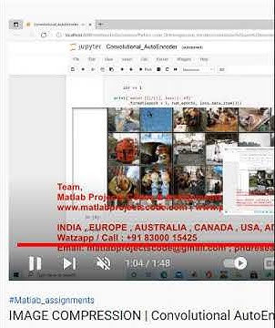 IMAGE COMPRESSION _ Convolutional AutoEncoder USING MATLAB - YouTube