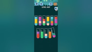 Water Color Sort Level 5107 Gameplay Solution WalkThrough