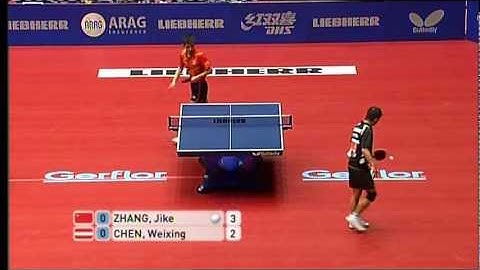 2012 WTTTC CHN-AUT (1): Zhang Jike - Chen Weixing (full match|short form)