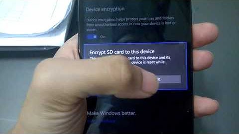 How to encrypt or decrypt your SD card on Windows Phone
