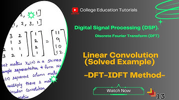 Solved Example: Linear Convolution Using the DFT-IDFT Method