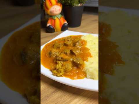 Ни с чем несравнимый вариант ужина - гуляшик с пюрешкой😋 #рецепты #рецепт #food #еда #recipe