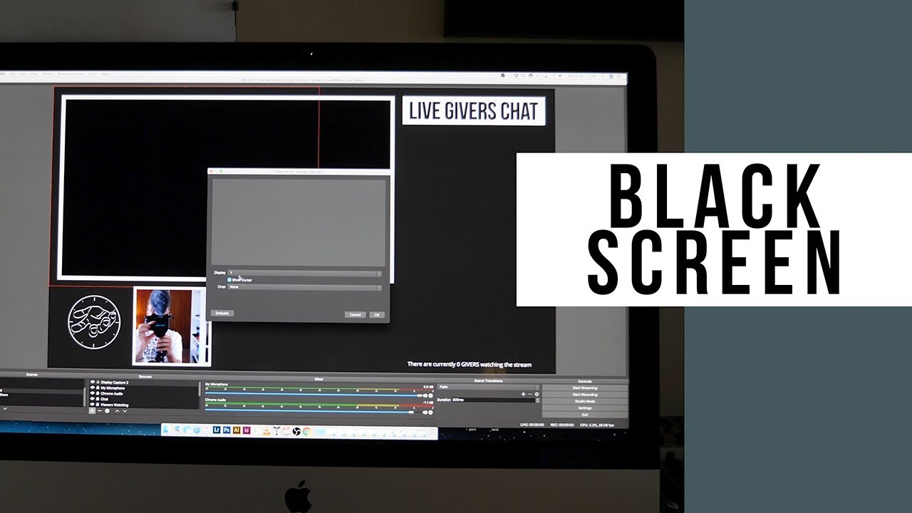 black screen streamlabs obs