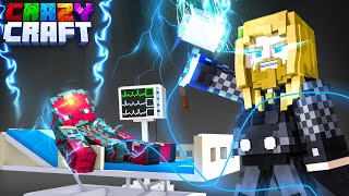 THOR'UN ÇEKİCİ İLE VISION'I CANLANDIRDIM! - CRAZYCRAFT #8