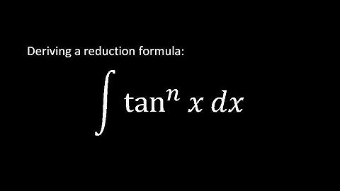 Derive a power reduction formula for integrating tan^nx