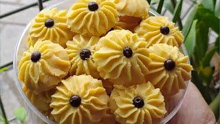 Kue Semprit Mawar Jadul Renyah | Tips Mencetak Biar Mudah