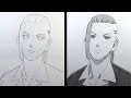 How to Draw DRAKEN from Tokyo Revengers - Step by step