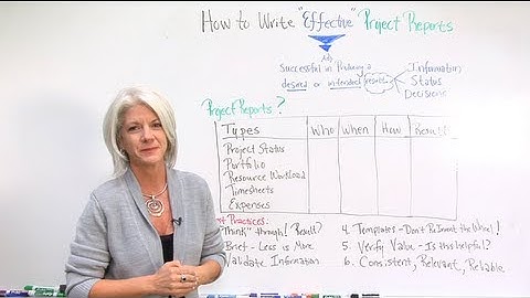 How to Write Effective Project Reports