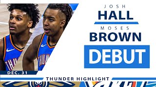 2-Way Josh Hall &amp; Moses Brown&#39;s Full Boxscore Play: Debut vs Pelicans | 2020-21 Season - 12.31.20