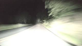 Fast Night Racing on Mountain Road