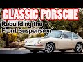 Porsche 911 912 Suspension Bushings - How to remove wheel bearings, tie rods, ball joints, calipers.