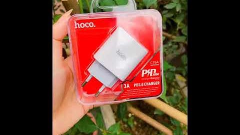 Củ sạc nhanh Hoco C76A hỗ trợ PD3.0 Type-C PD18W –Hàng Chính Hãng- Bảo hành 12 tháng.