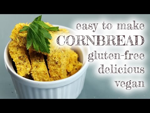 Easy Vegan Gluten-Free Cornbread [oil-free]