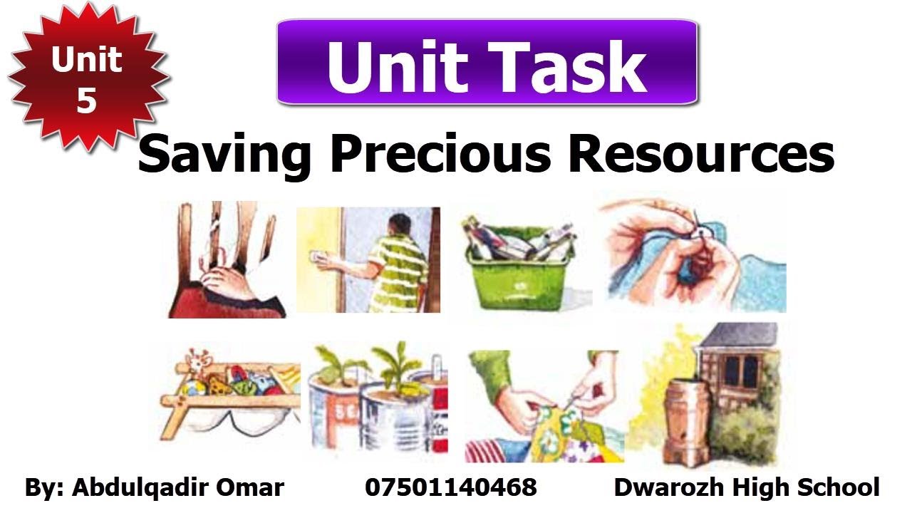 Saving Precious Resources