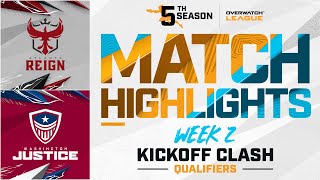 @atlantareign vs @WashingtonJustice  | Kickoff Clash Qualifiers Highlights | Week 2 Day 1