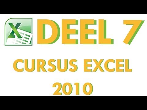 Cursus Excel 2010 Deel 7: Gegevens van meerdere bronnen in Excel 2010