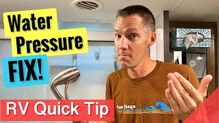 Maximize Your RV Shower Experience: Low Water Pressure Fixes