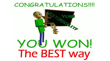 The BEST way to WIN Baldi