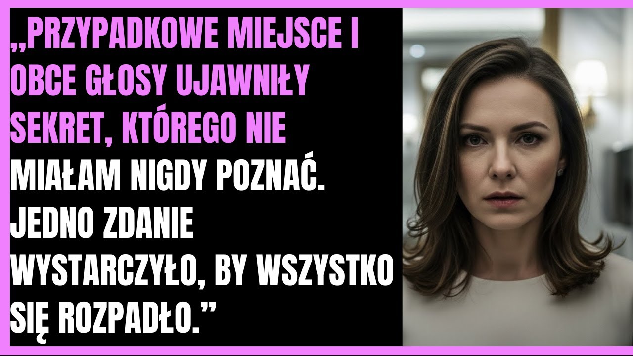 Stałam w łazience warszawskiej restauracji, poprawiając rąbek sukienki, gdy do środka weszli przyjaciele mojego męża. „Biedaczka, ona nawet nie ma pojęcia, co się dzieje” – usłyszałam przez cienką...