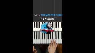 How to play Thomas The Tank on Piano in Under 1 Minute