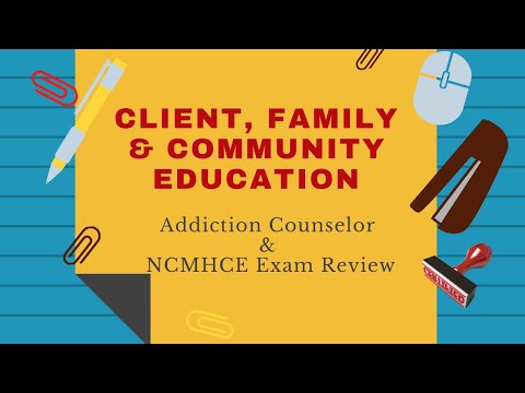 Client Family Community Education | Addiction Counselor Exam Review Episode