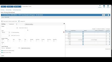CTDOT Cost Estimate Item Filters Training Video
