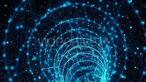 Low Poly Grid VJ Tunnel - motion graphics video