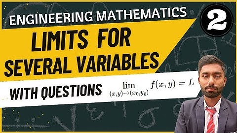 Limits And Continuity For Function With Several Variables | M-3 Engineering Mathematics | Tutor Abhi