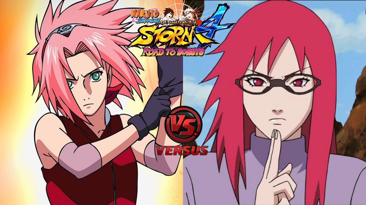 Sakura Haruno Shippuden Vs Karin Uzumaki Shippuden Nsuns4 Latino Youtube