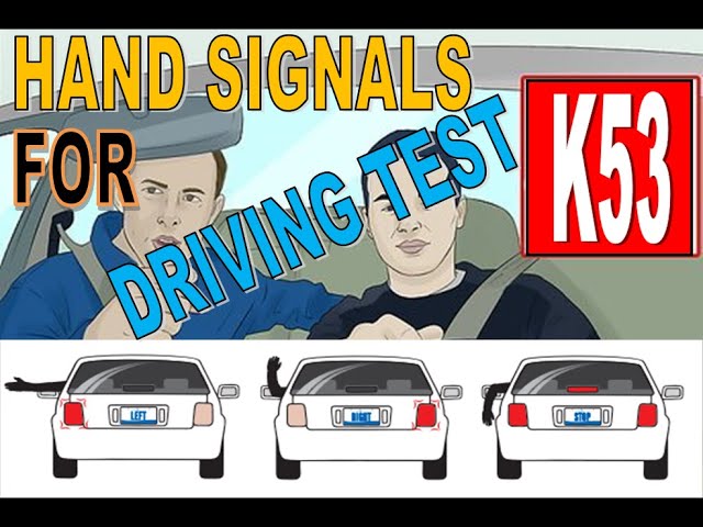 Hand Signals for Driving Test K53 / South Africa 