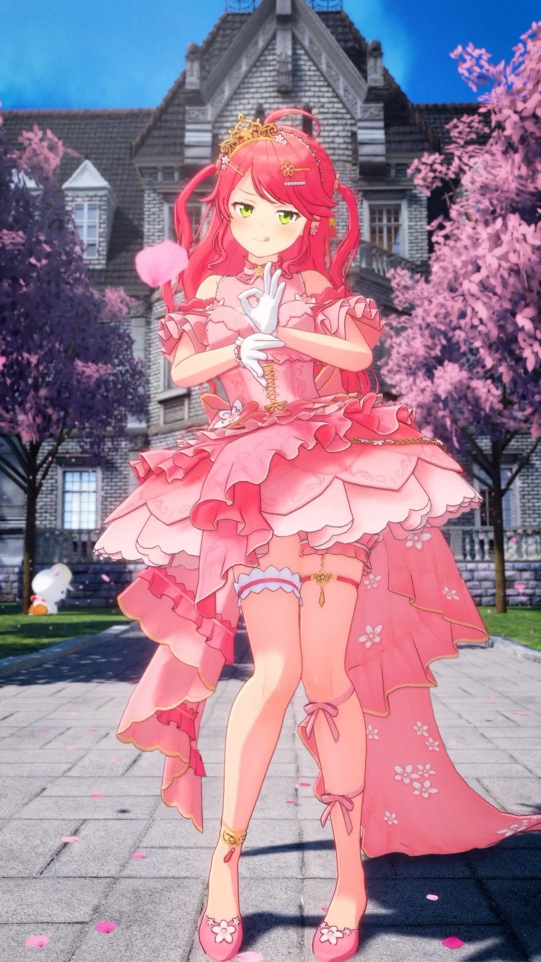 桜のお姫様かわいいよにぇ❔?? #さくらみこ #shorts #さくらんぼメッセージ ?