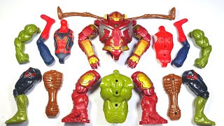 Merakit Hulk Buster VS Hulk Smash VS Spider-Man VS Siren Head ~ Marvel Avengers Toys