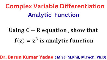 Analytic Function | Complex Analysis | Basic Concept | part 2 |  #Barunmaths