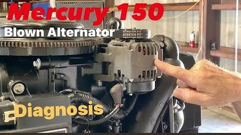 2014 Mercury 150 Alternator Test  & Replace