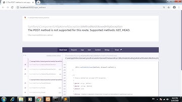 The POST method is not supported for this route. Supported methods: GET, HEAD || laravel error