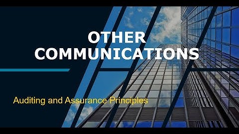 Other Communication and Its Use by the Successor Auditor