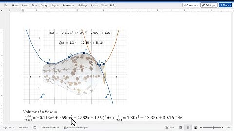 GeoGebra (9) Find the Volume of Vase by Integral