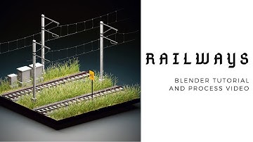 Railway process video | blender 2.81 tutorials | Modelling and texturing