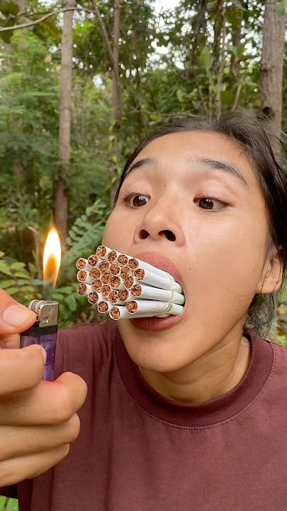 Stop Smoking and save your baby #funny #shorts #survival #shortsvideo #smoke #camping #shortsfilm