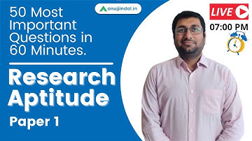 UGC NET Research Aptitude Paper 1 | 50 Most Important Questions in 60 Minutes - by Shubham Sir