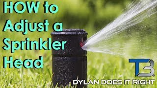 DIY — How to Adjust a Rain Bird 1800 Sprinkler Head | Transblue Does it Right